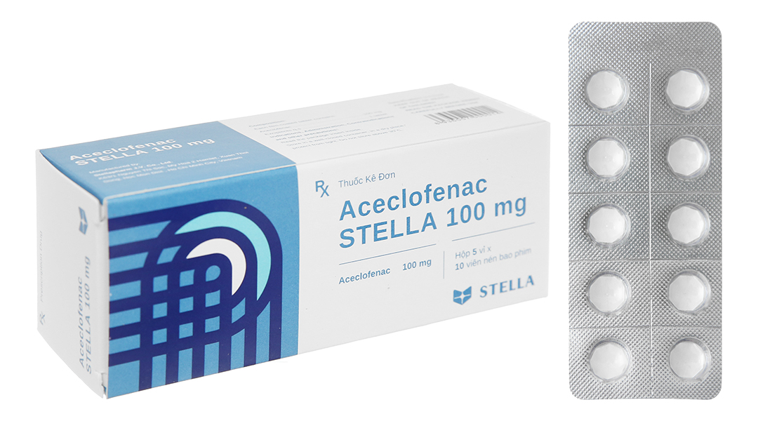 Bộ Y tế thu hồi lô thuốc Aceclofenac STELLA 100mg